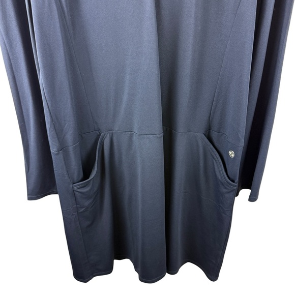 Lilly Pulitzer Brickell Dress UPF 50+ Black Collared Long Sleeve Size XL. New - Picture 6 of 7